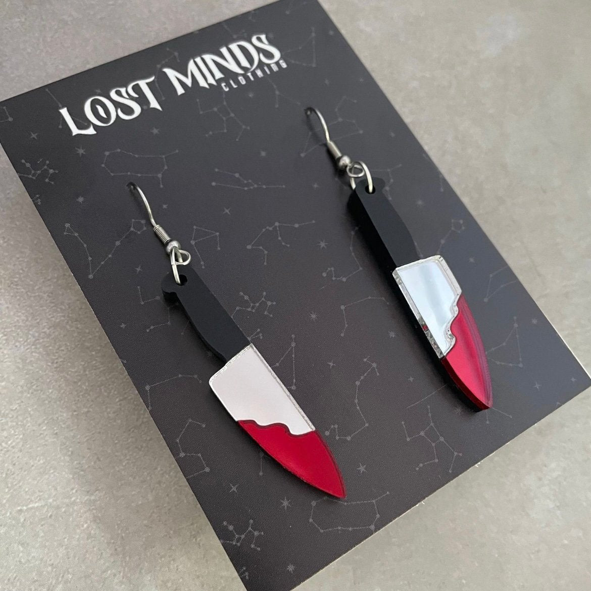 Mirror Knife Earrings - Lost Minds Clothing