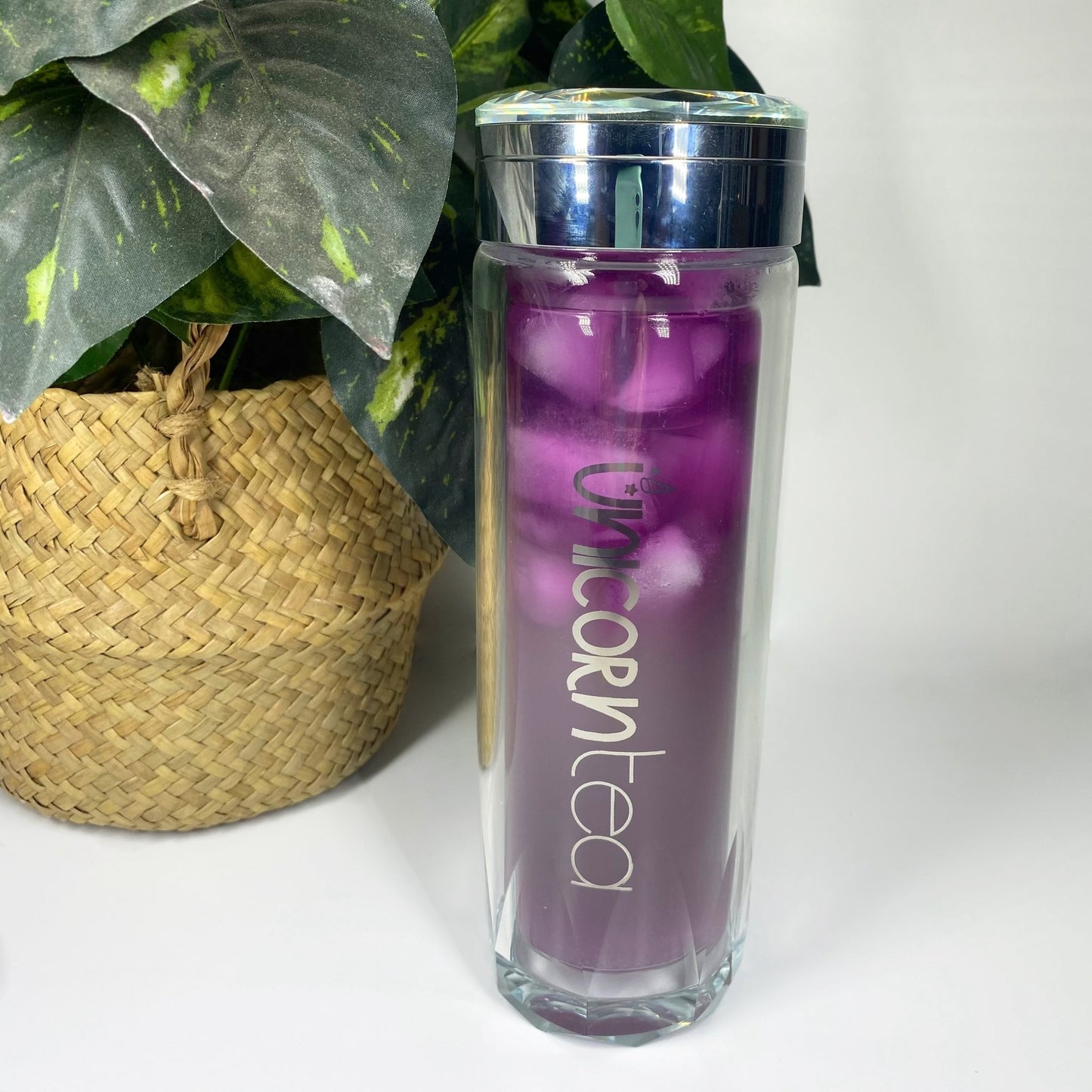 Unicorn Tea Double Wall Glass Infuser Bottle - Lost Minds Clothing