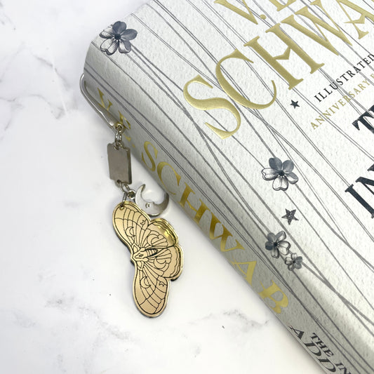 Celestial Enchantment Moth Charm Bookmark