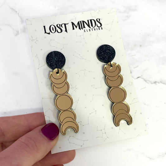 Celestial Enchantment Moon Phase Earrings