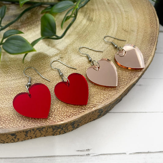 Love Letter Heart Essential Earrings - (4 Options Available)
