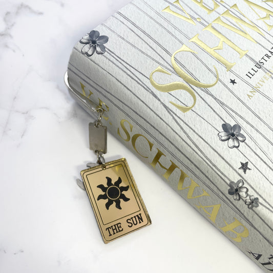 Celestial Enchantment Sun Tarot Card Charm Bookmark