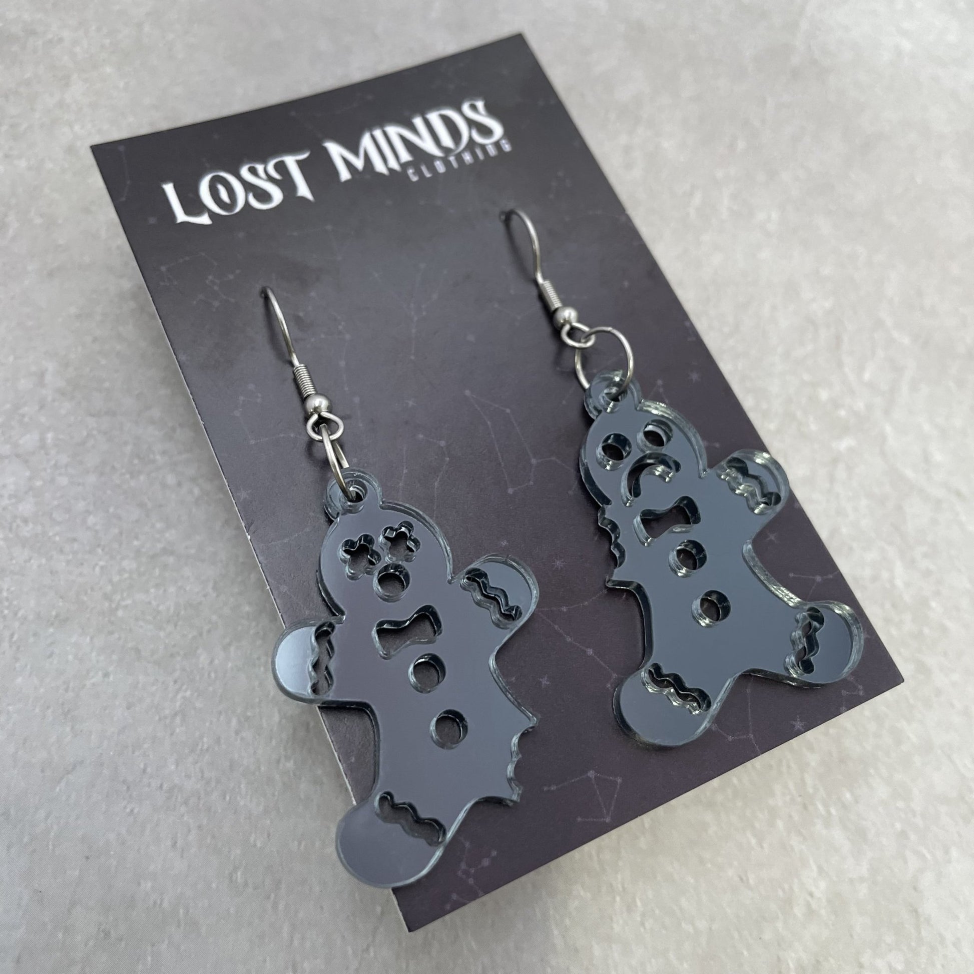 Bite Me Gingerbread Man Essential Earrings - Lost Minds Clothing