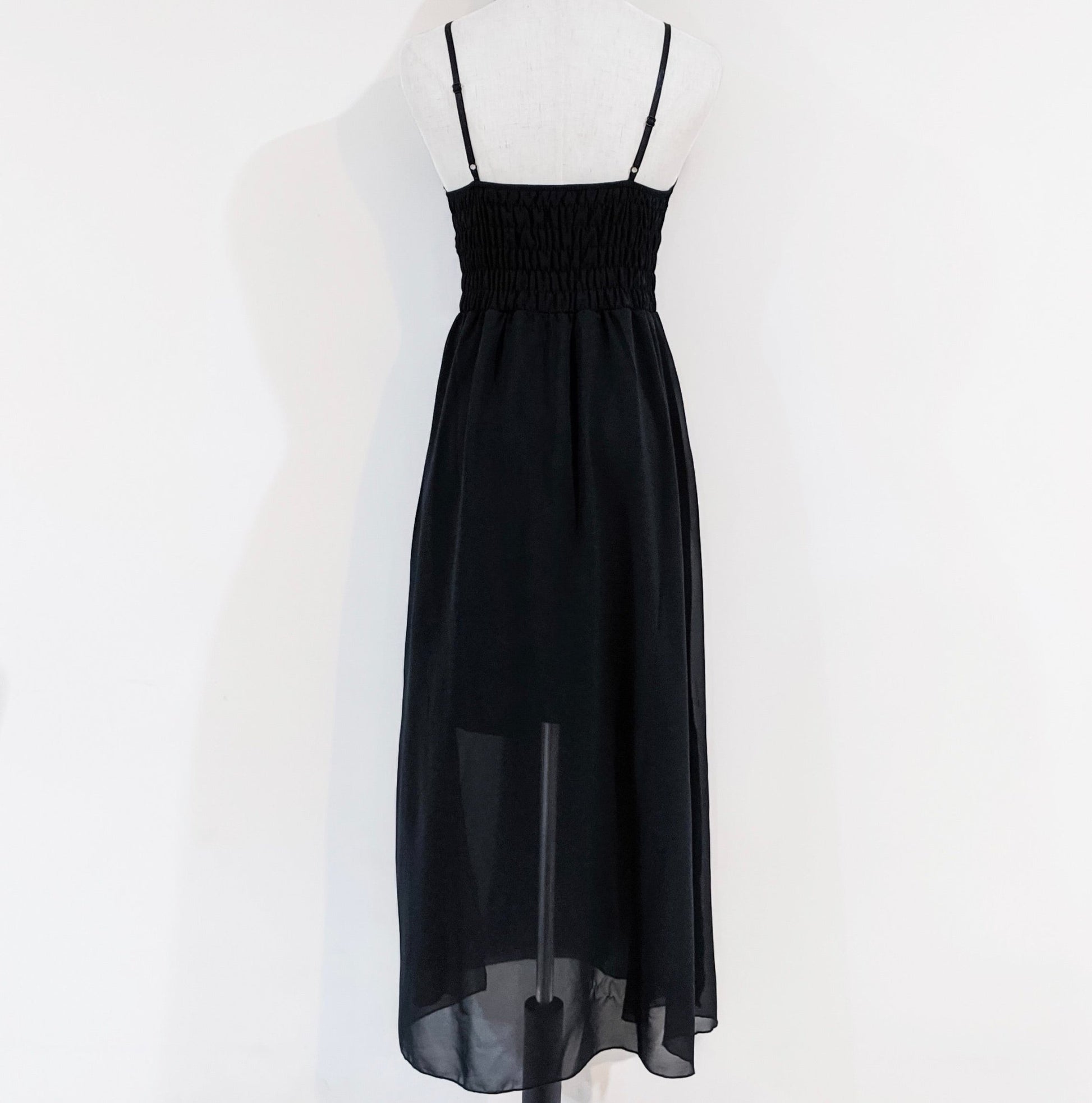 Black Sheer Maxi Dress - Lost Minds Clothing