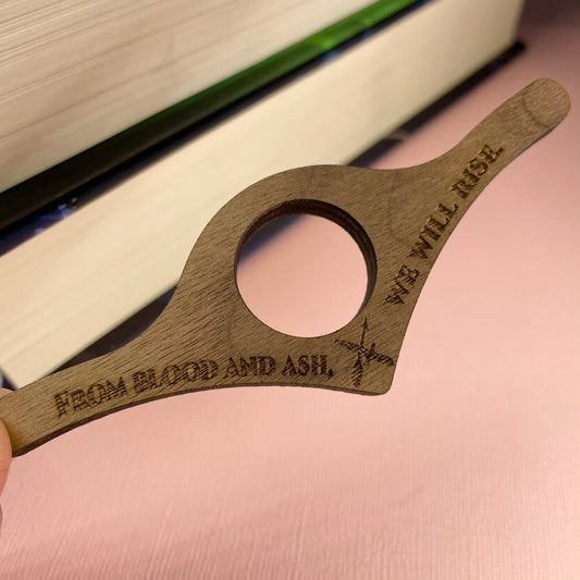 Blood and Ash Thumb Book Holder - Lost Minds Clothing