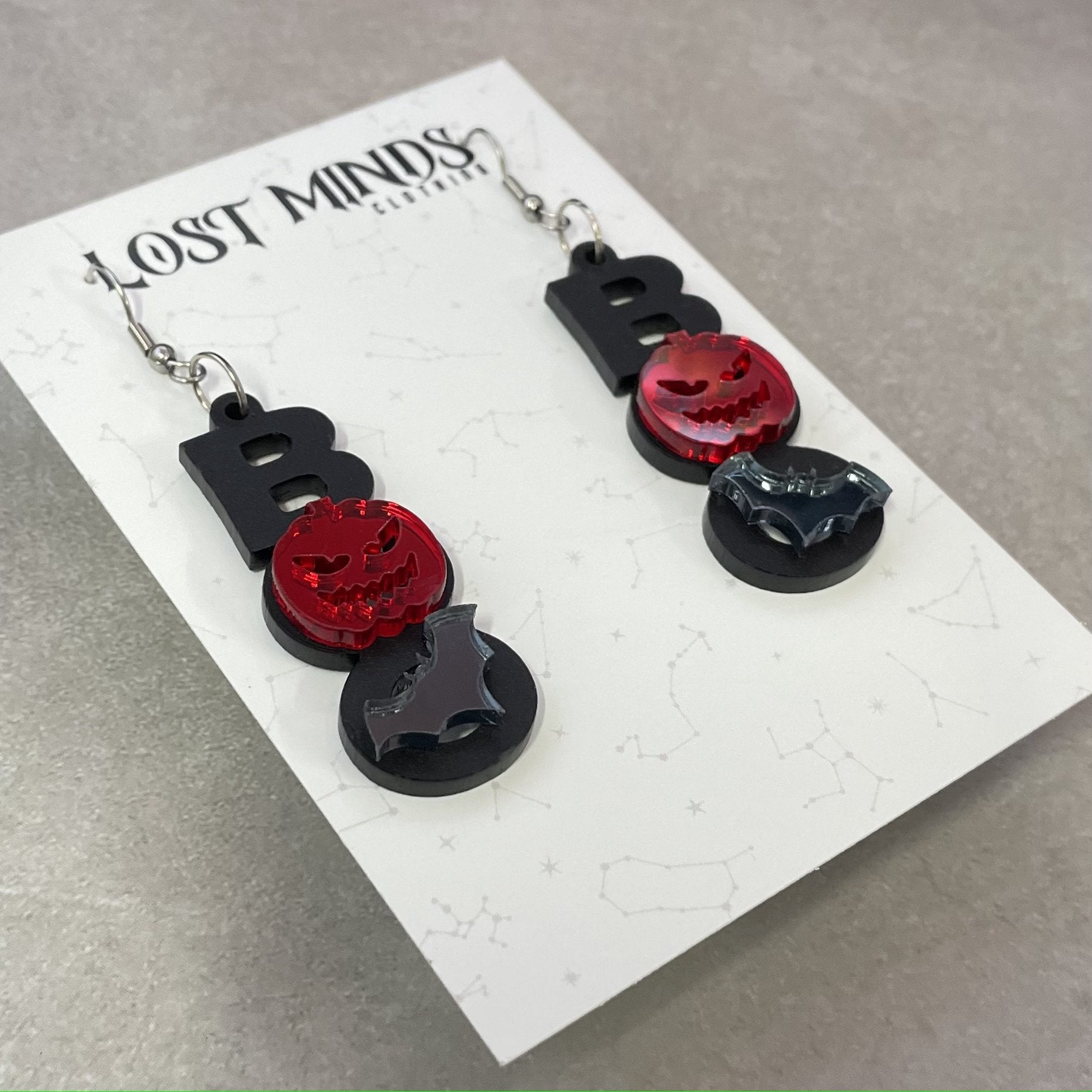 BOO Earrings - Lost Minds Clothing