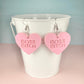 Boss B-tch Candy Heart Earrings (6 colours available) - Lost Minds Clothing