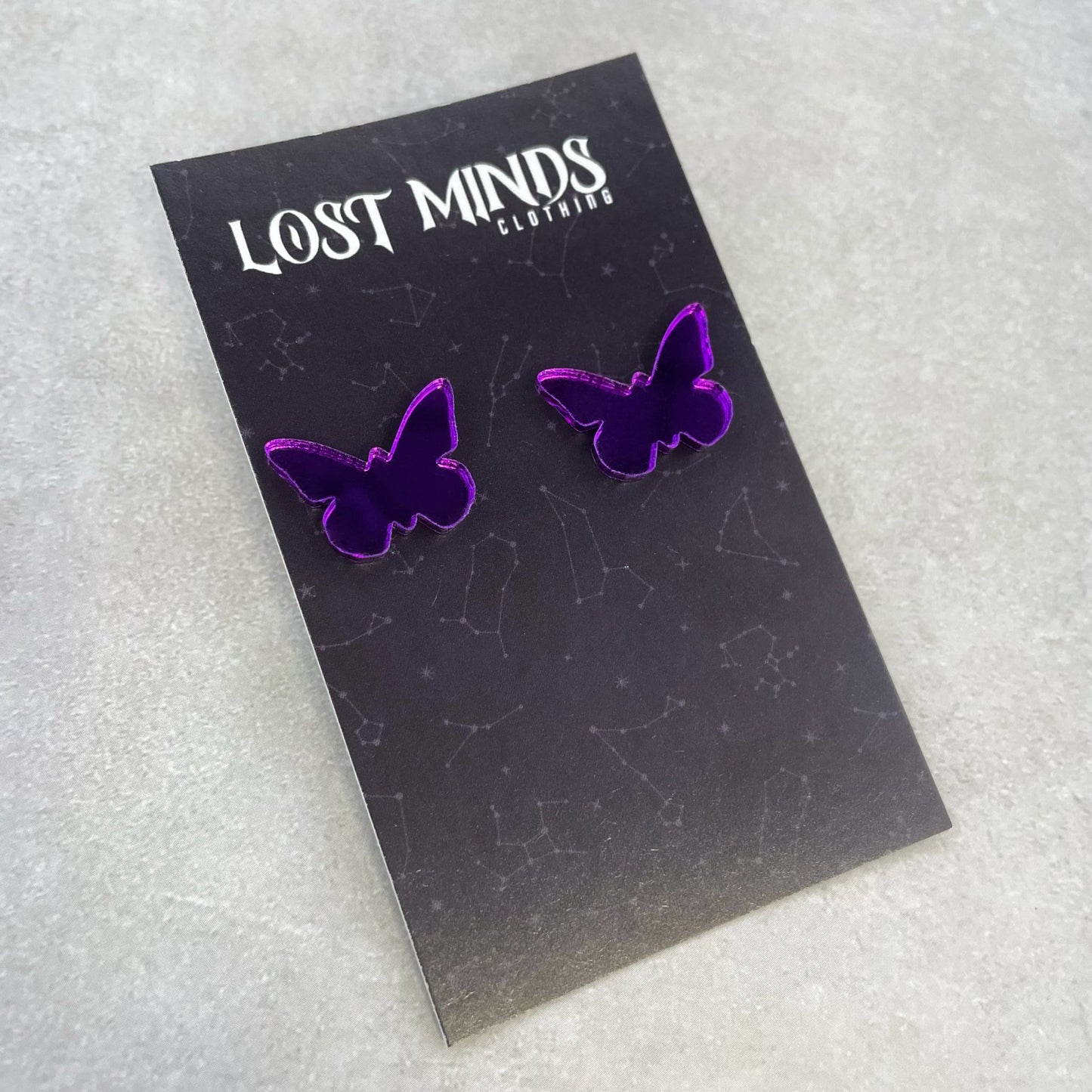 Butterfly Essential Studs (3 colours available) - Lost Minds Clothing