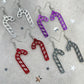 Candy Cane Essential Earrings (4 colours available) - Lost Minds Clothing