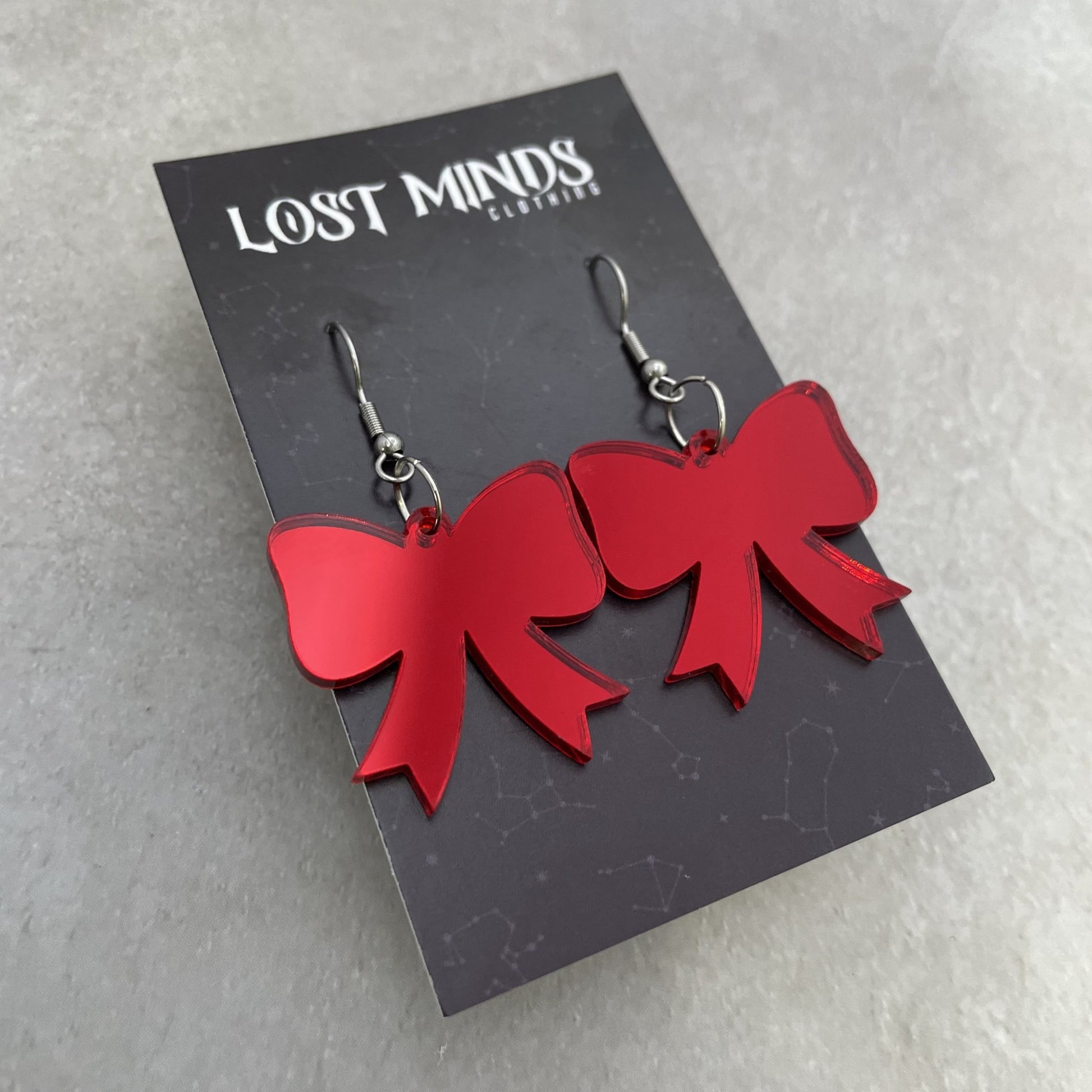 Christmas Bow Essential Earrings (4 colours available) - Lost Minds Clothing