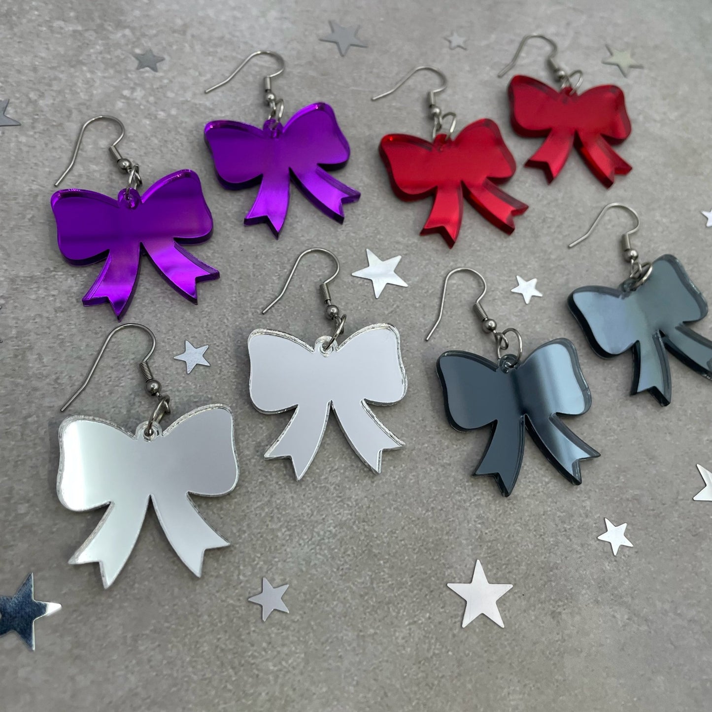 Christmas Bow Essential Earrings (4 colours available) - Lost Minds Clothing