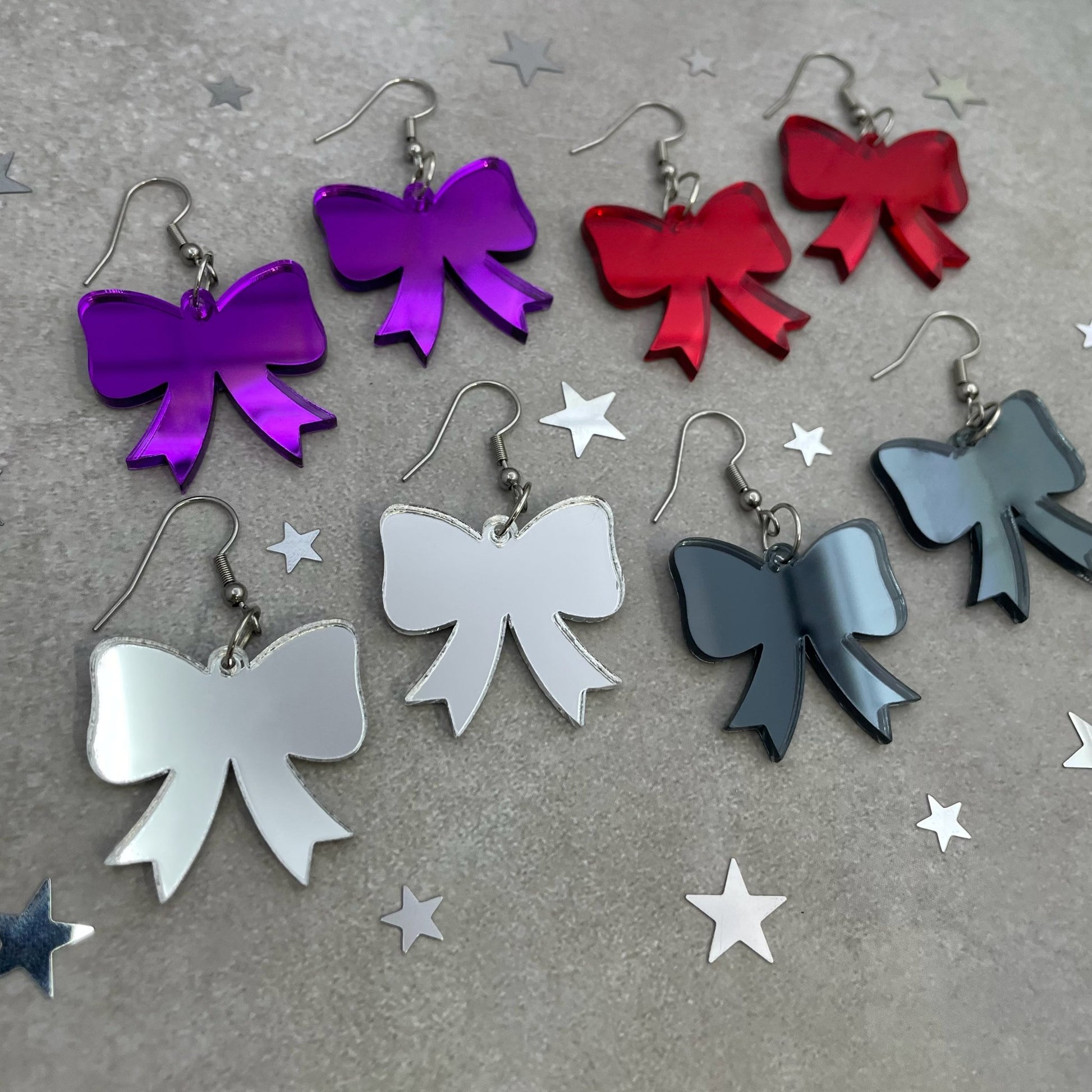 Christmas Bow Essential Earrings (4 colours available) - Lost Minds Clothing