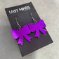 Christmas Bow Essential Earrings (4 colours available) - Lost Minds Clothing