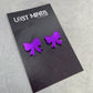 Christmas Bow Essential Studs (4 colours available) - Lost Minds Clothing
