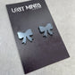 Christmas Bow Essential Studs (4 colours available) - Lost Minds Clothing