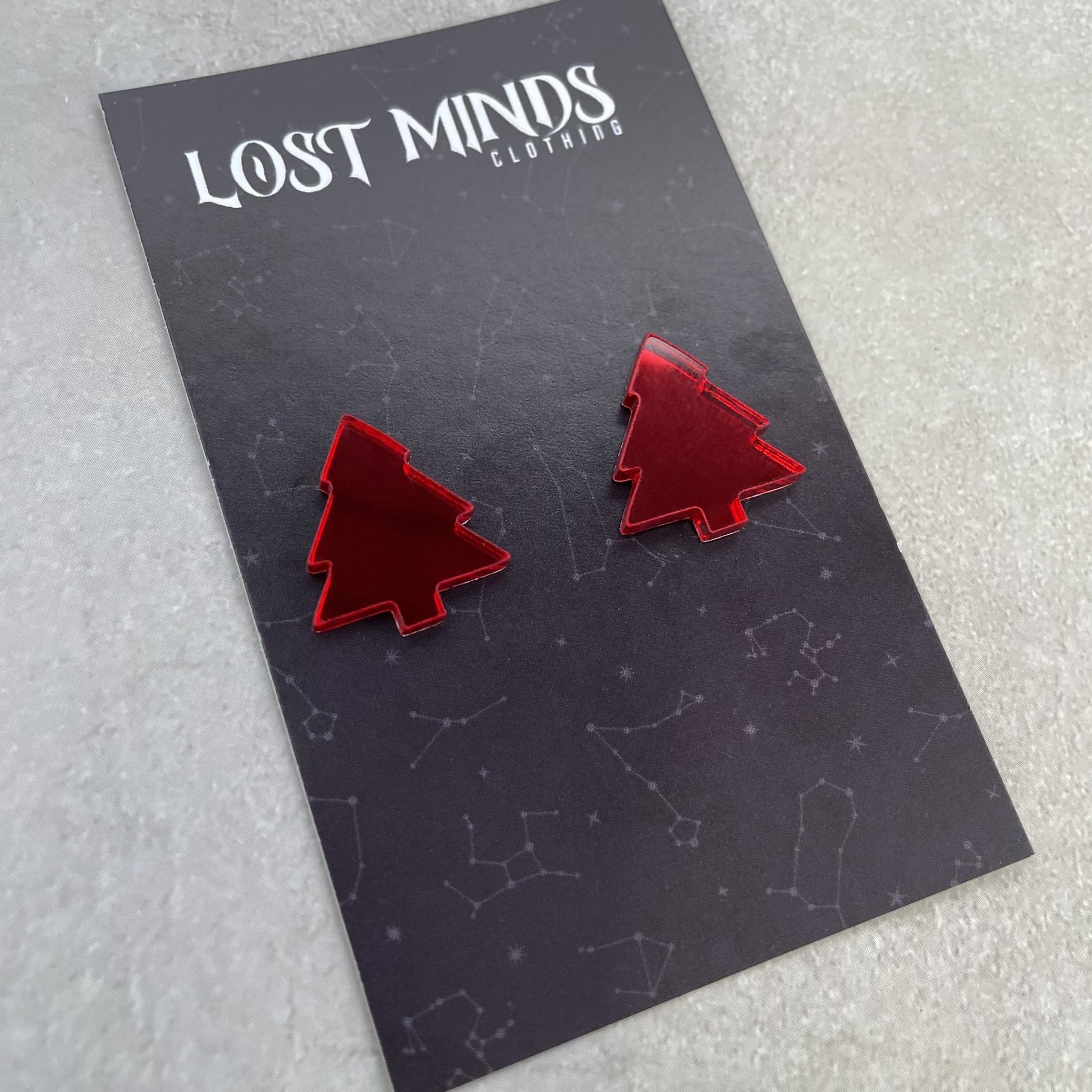 Christmas Tree Essential Studs (4 colours available) - Lost Minds Clothing