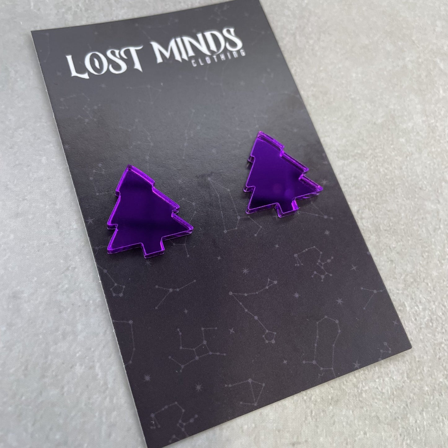 Christmas Tree Essential Studs (4 colours available) - Lost Minds Clothing