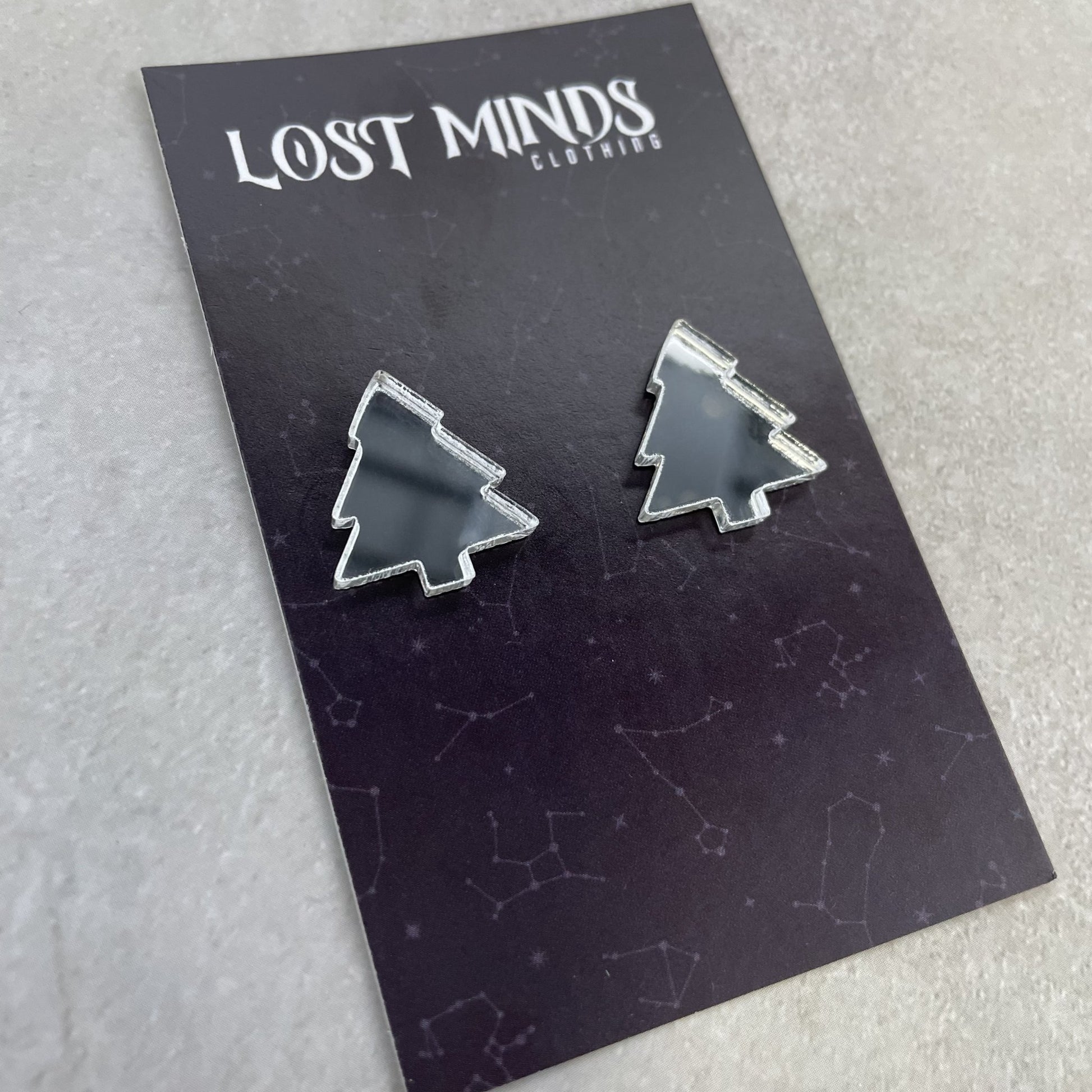 Christmas Tree Essential Studs (4 colours available) - Lost Minds Clothing