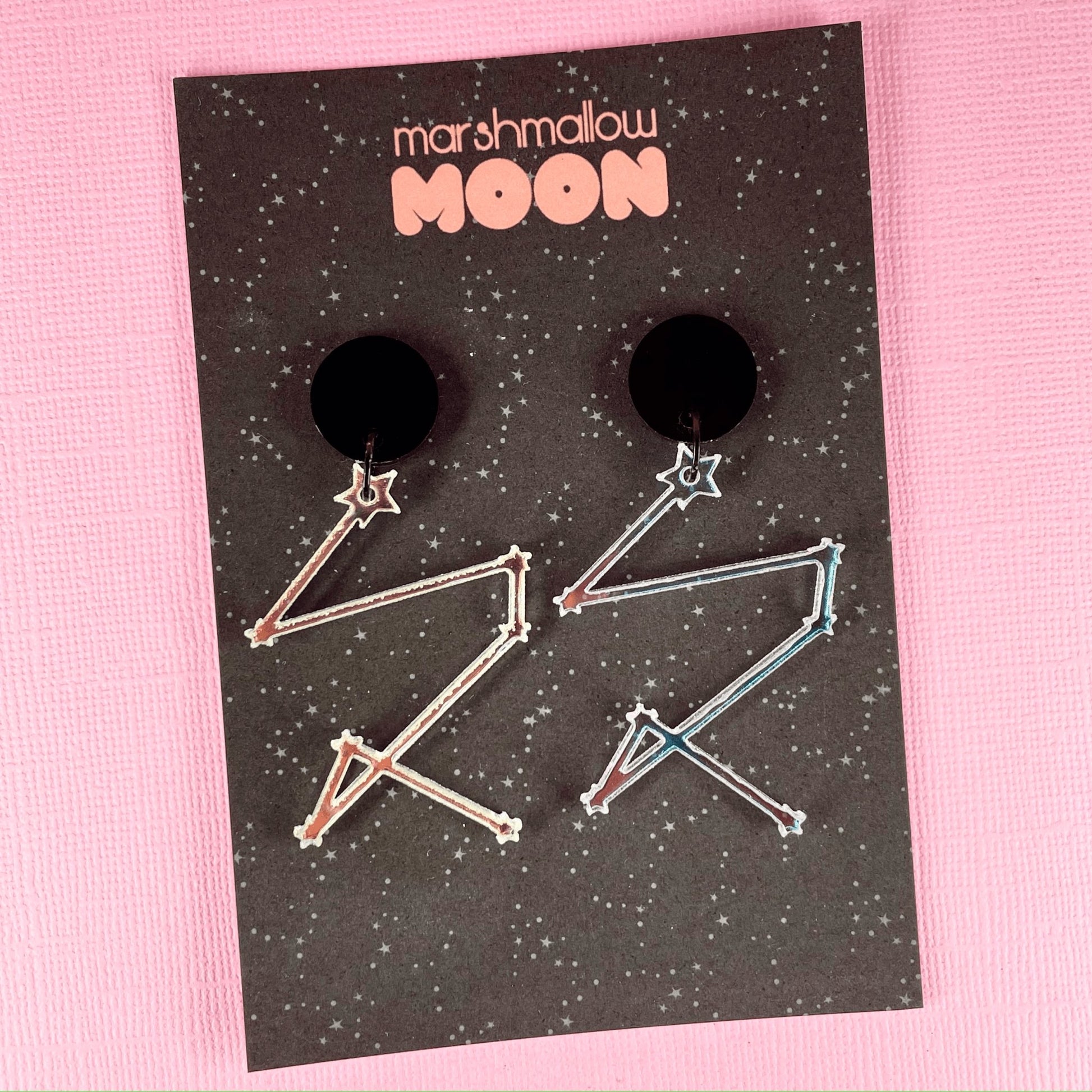 Constellation Acrylic Earrings - Lost Minds Clothing