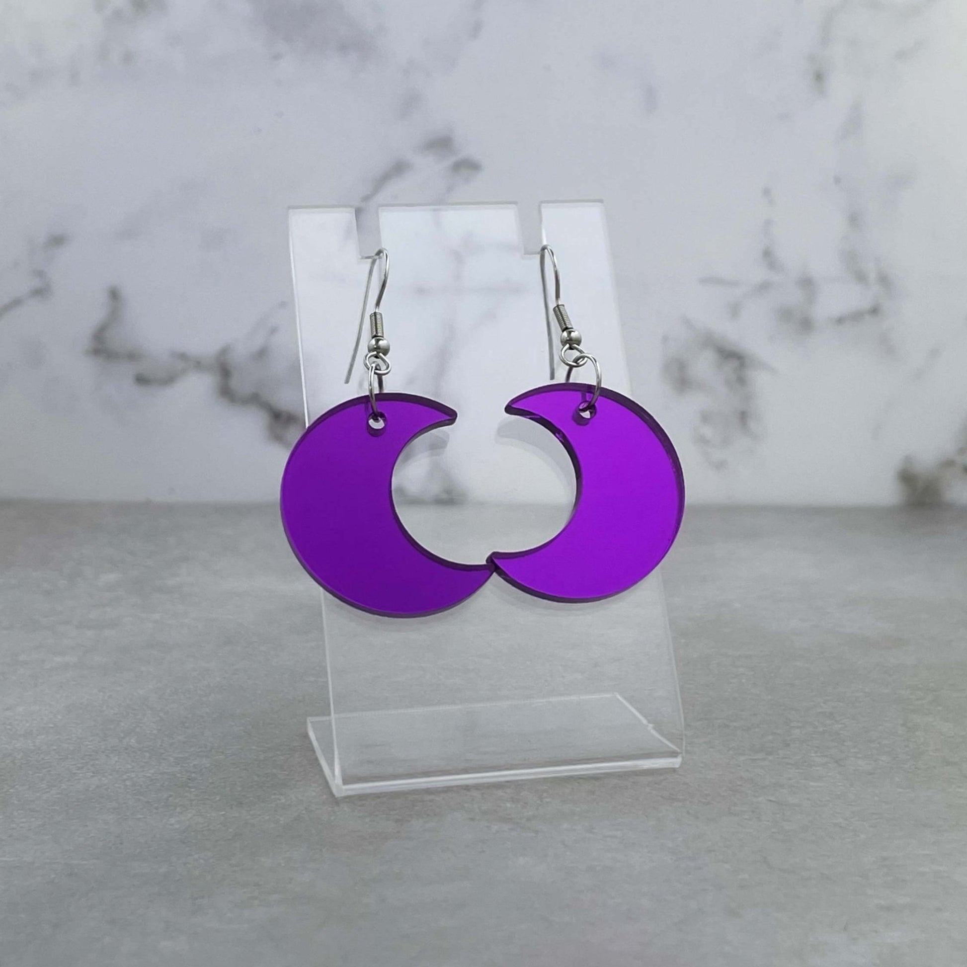 Crescent Moon Essential Earrings (4 colours available) - Lost Minds Clothing