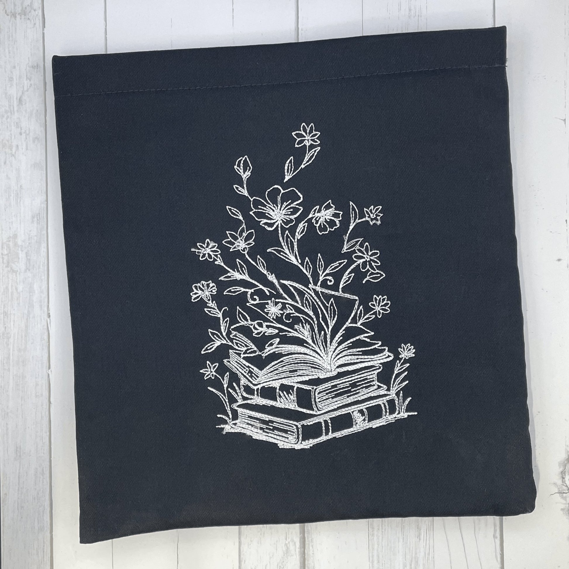 Embroidered Books & Flowers Book Hug - Lost Minds Clothing