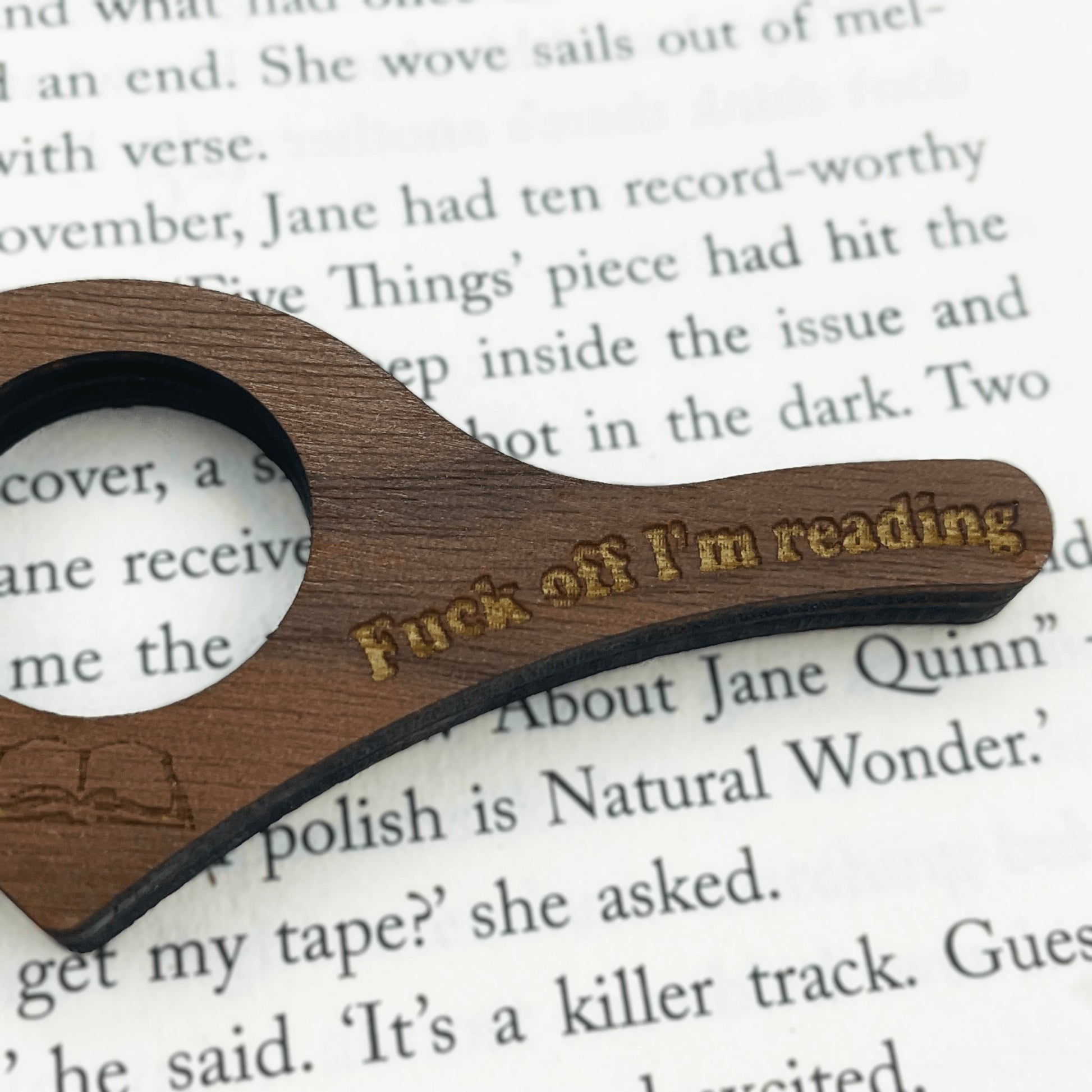 F-ck Off I'm Reading Thumb Book Holder - Lost Minds Clothing