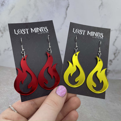 Flame Essential Earrings (4 colours available) - Lost Minds Clothing