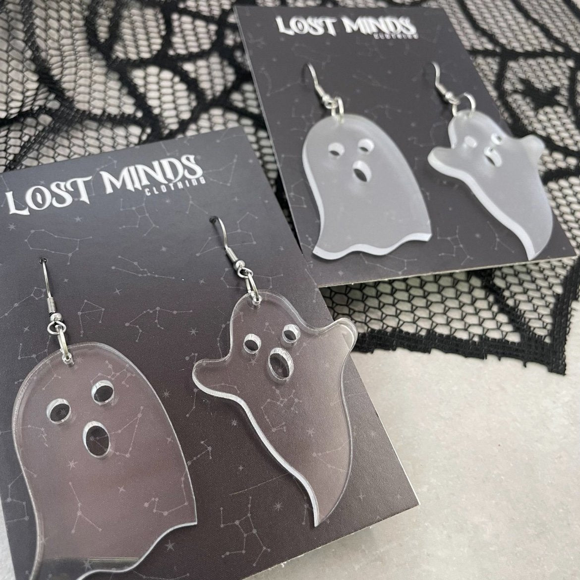 Ghost Earrings (2 options available) - Lost Minds Clothing
