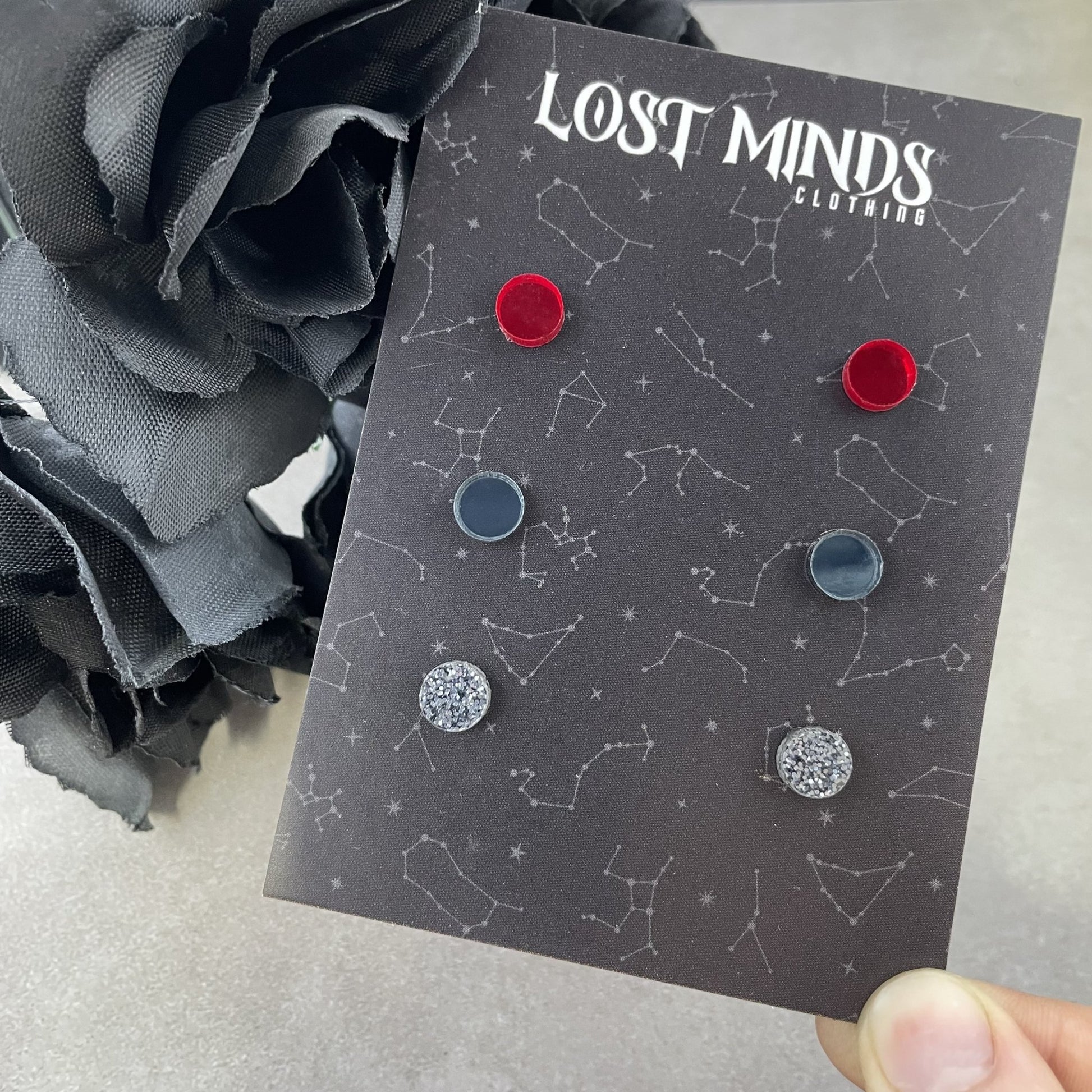 Haunted Night Stud Set - Lost Minds Clothing