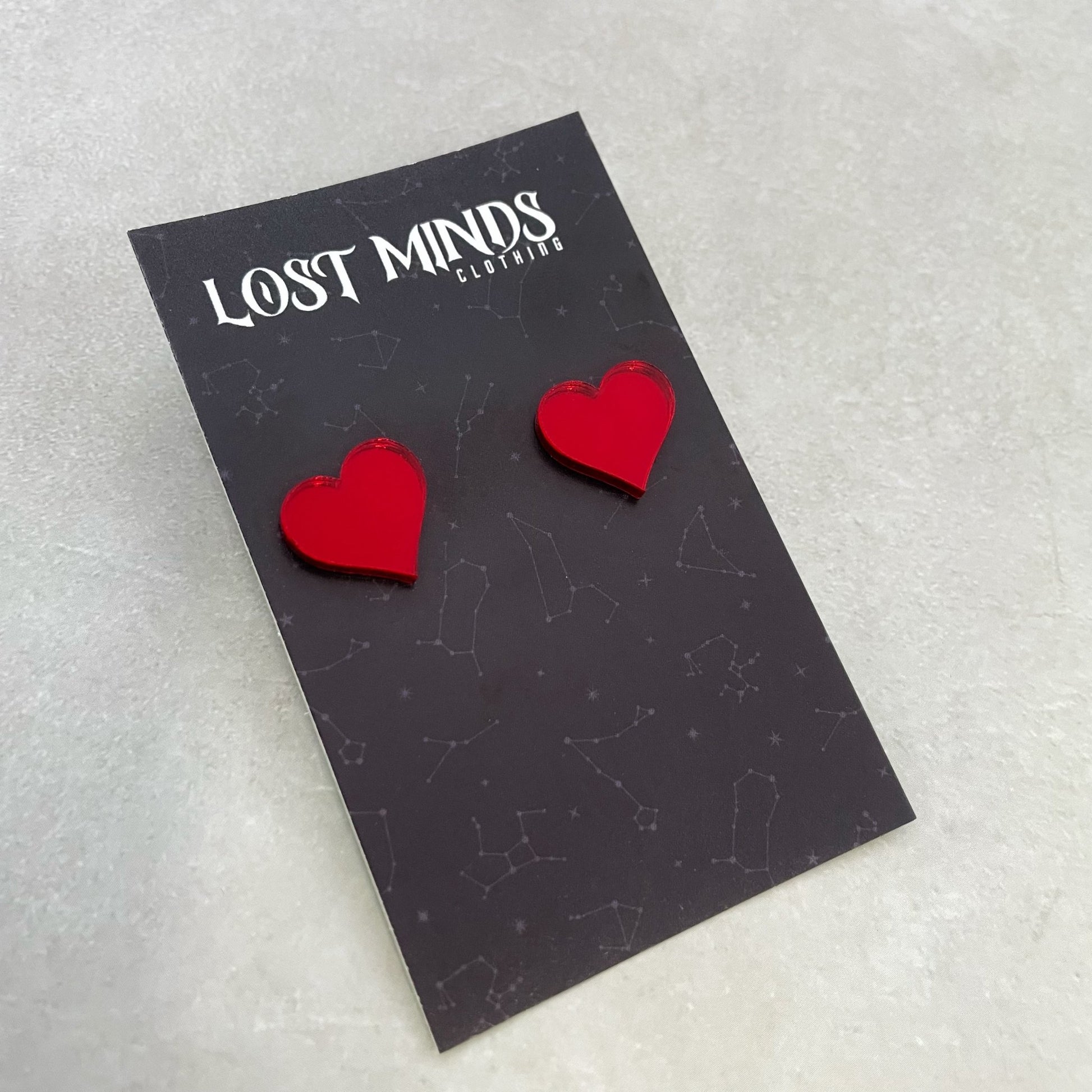 Heart Essential Studs (4 colours available) - Lost Minds Clothing