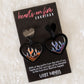 Hearts On Fire Acrylic Earrings - Lost Minds Clothing