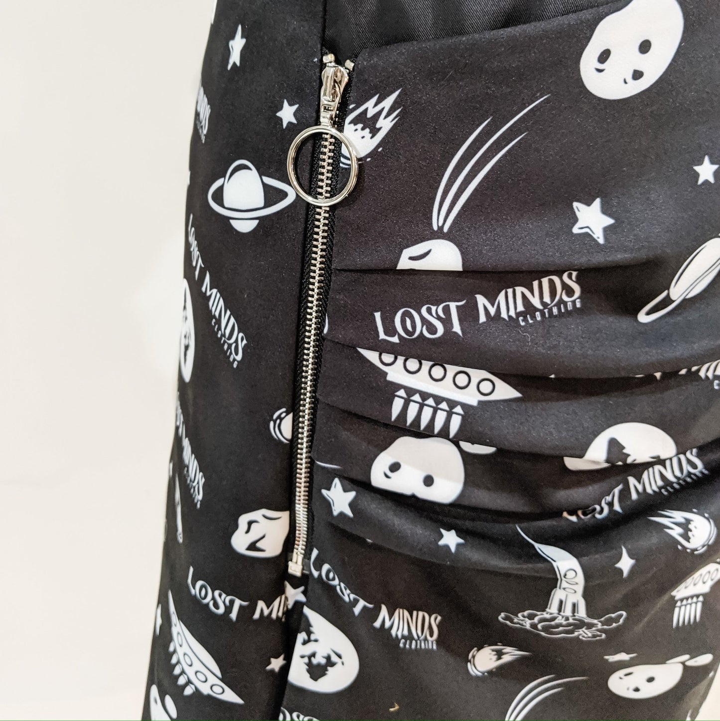 I Need Space! Zip Skirt - Lost Minds Clothing