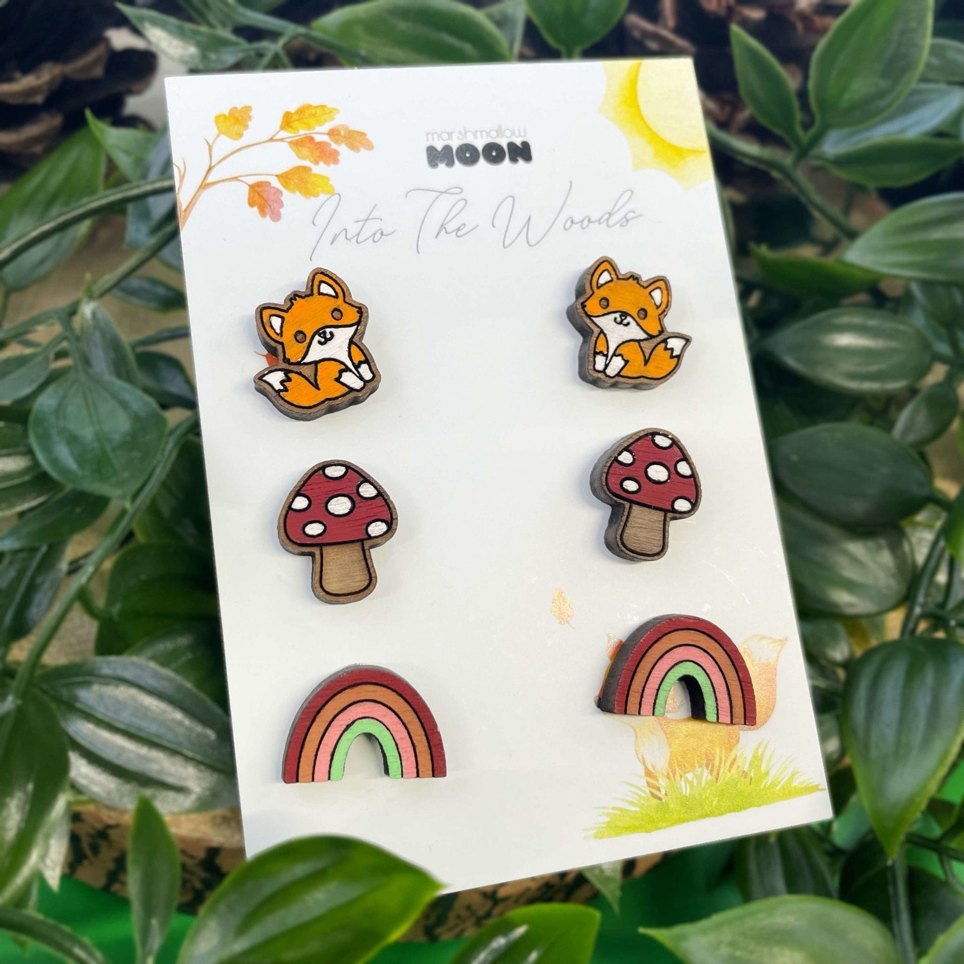 Into The Woods Mini Wooden Stud Set - Lost Minds Clothing
