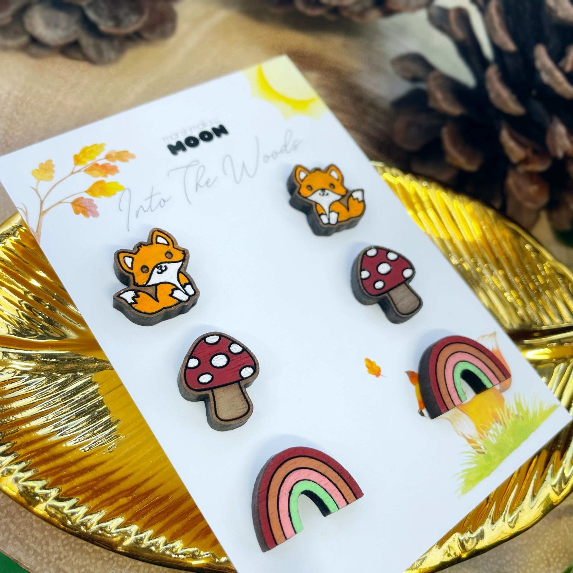 Into The Woods Mini Wooden Stud Set - Lost Minds Clothing