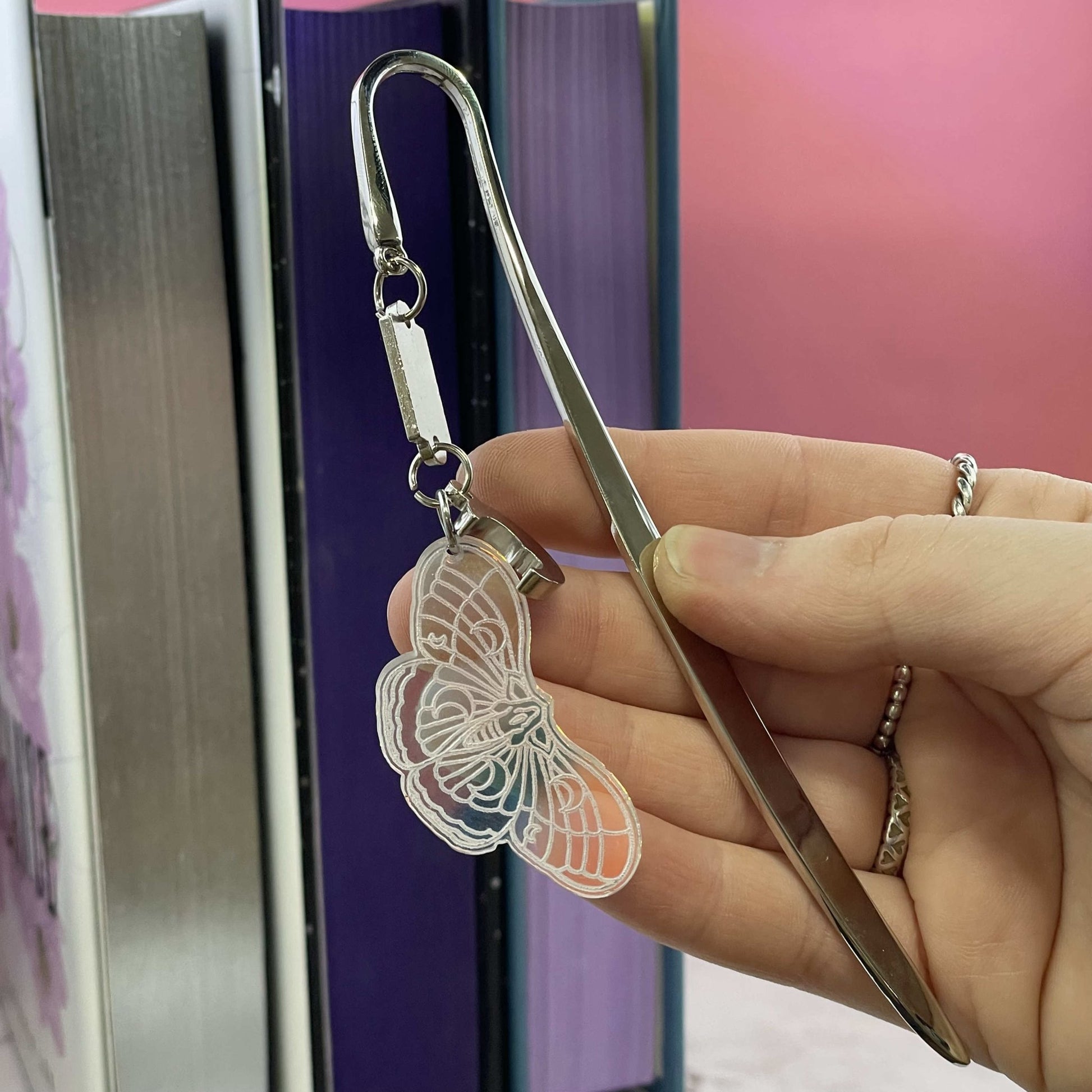 Iridescent Moth Bookmark - Lost Minds Clothing