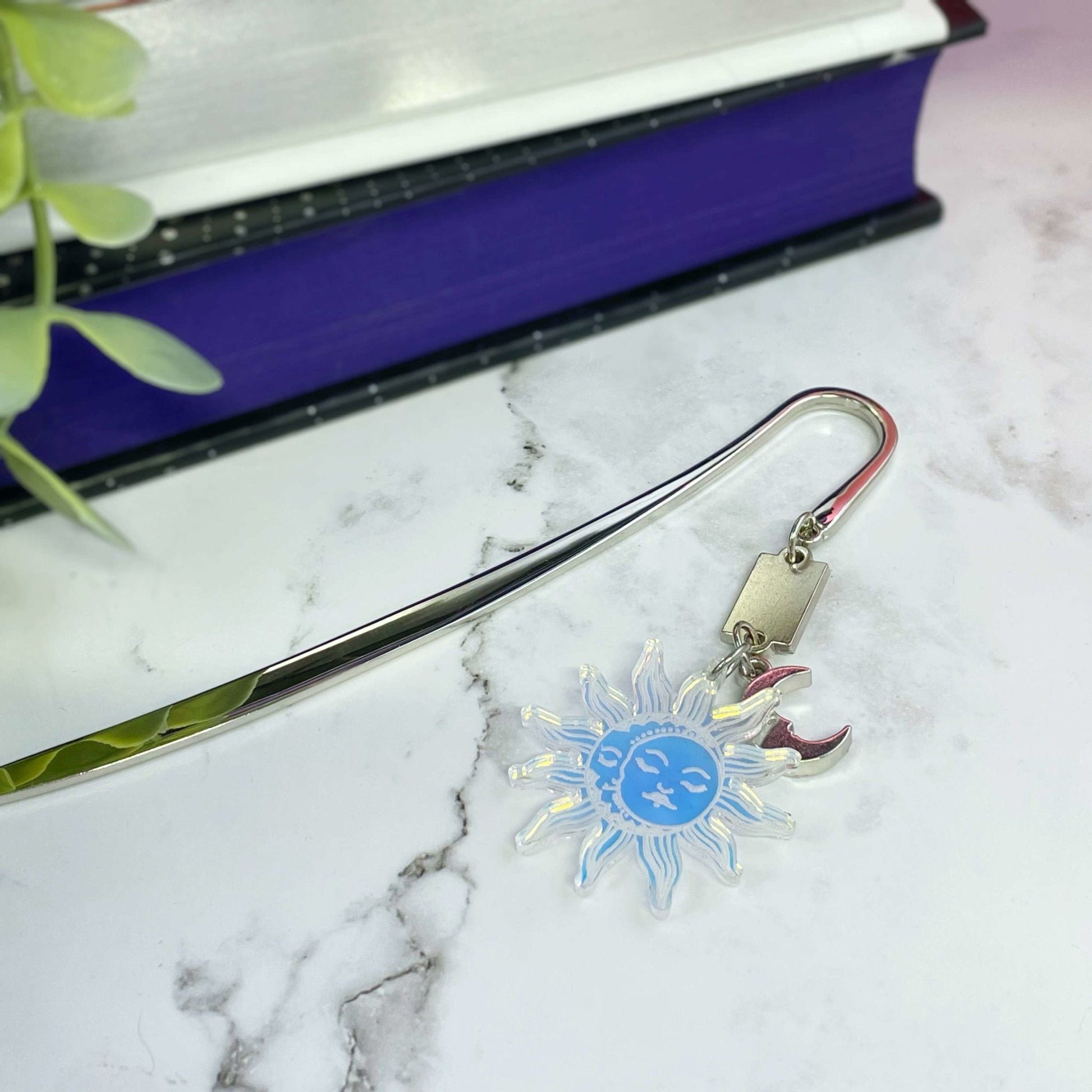 Iridescent Sun & Moon Bookmark - Lost Minds Clothing