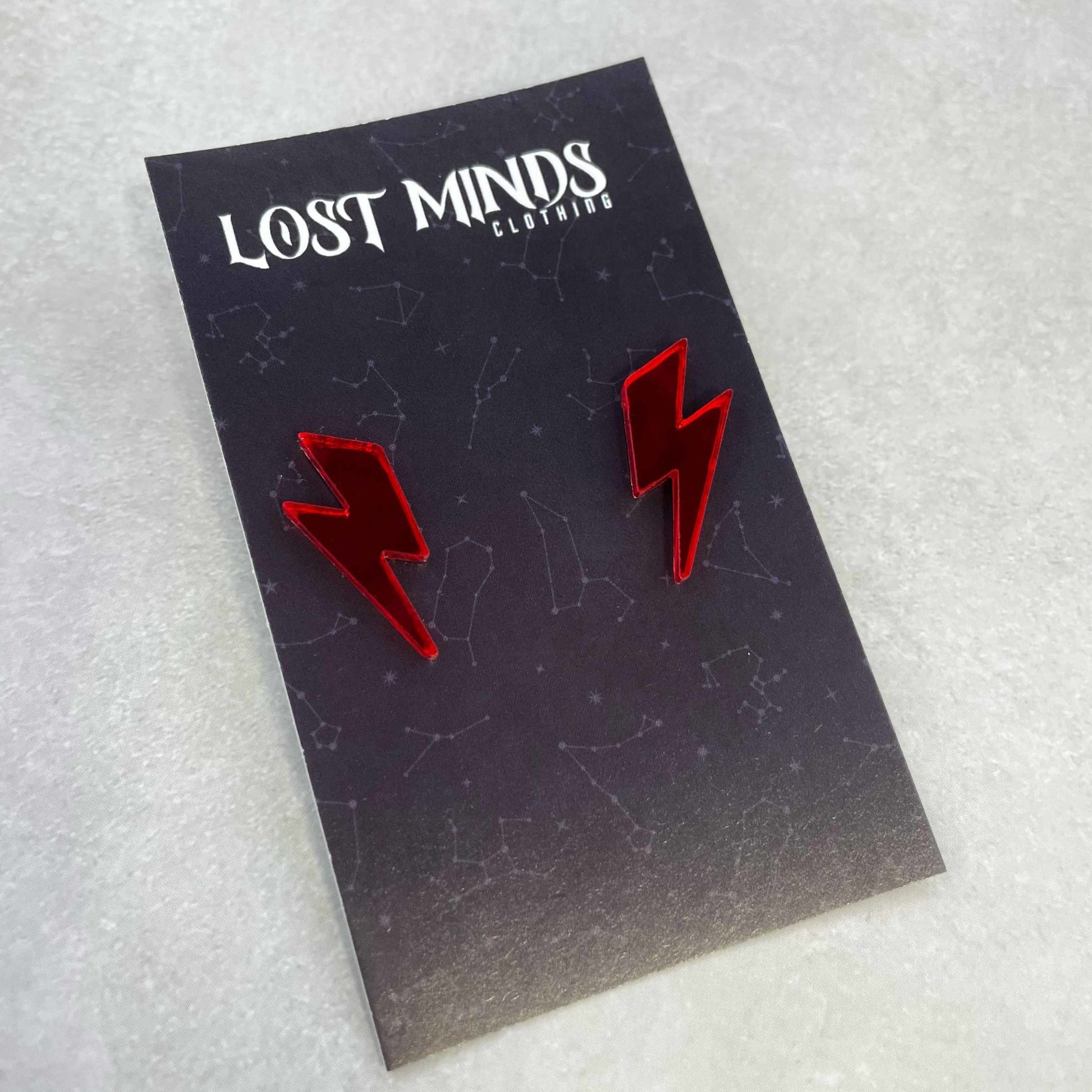 Lighting Bolt Essential Studs (5 colours available) - Lost Minds Clothing