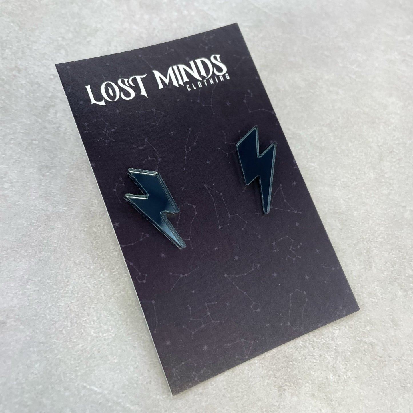 Lighting Bolt Essential Studs (5 colours available) - Lost Minds Clothing