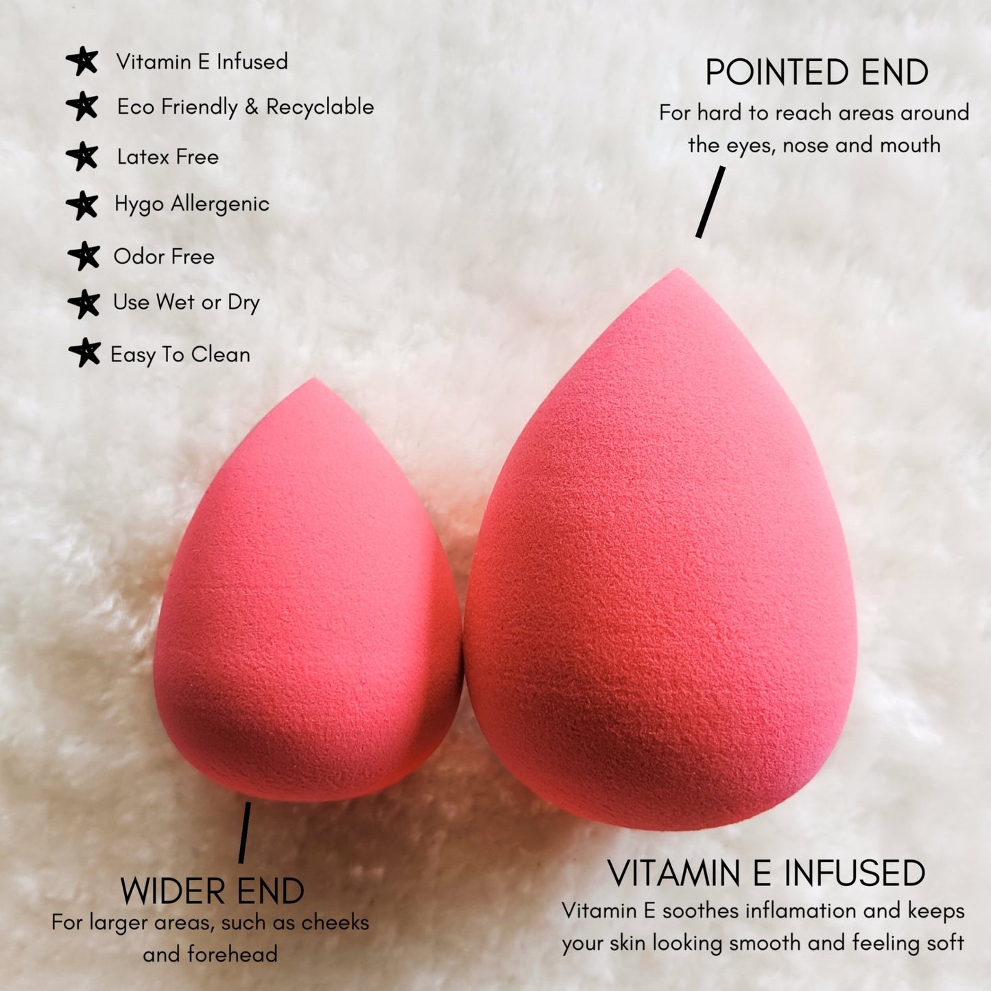 Lost Minds Makeup Sponge - Pink - Lost Minds Clothing