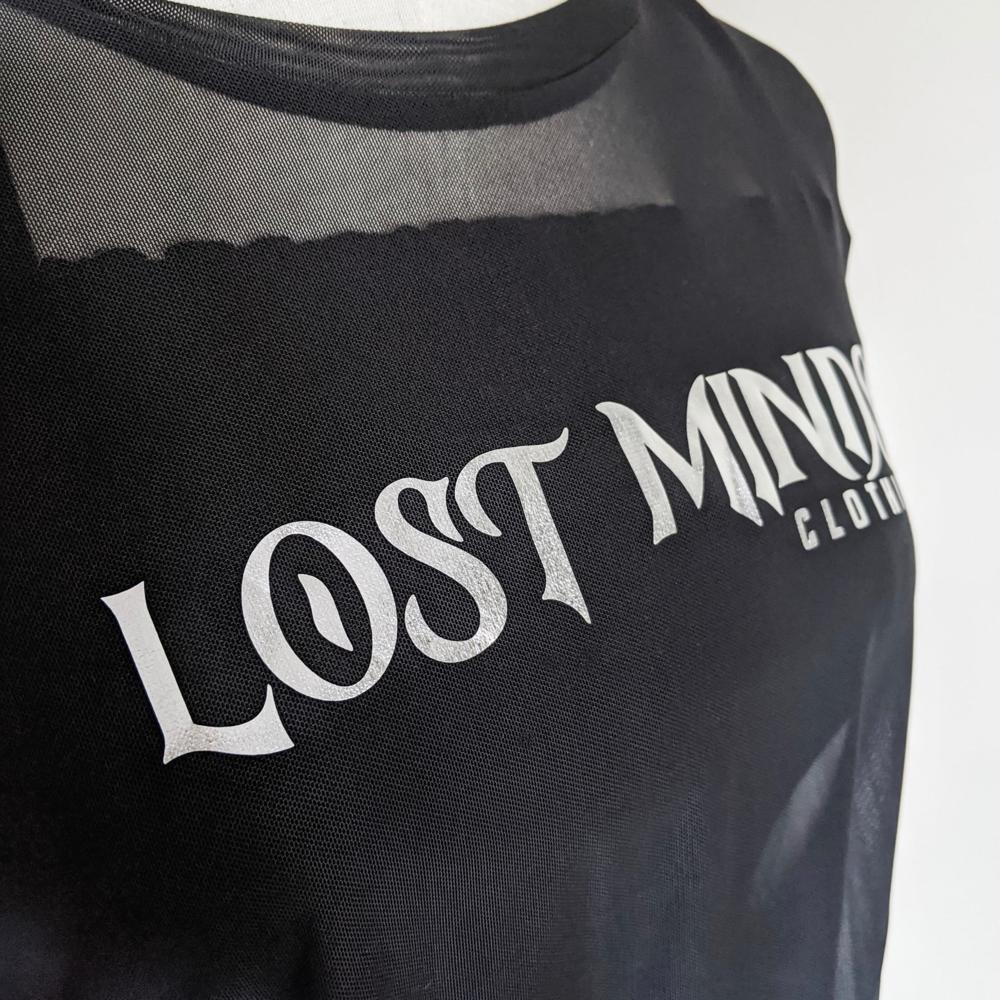 Lost Minds Signature Foil Print Mesh Tee - Lost Minds Clothing