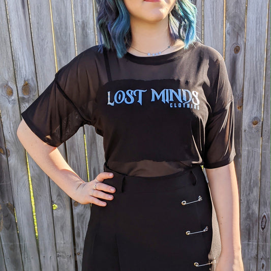 Lost Minds Signature Foil Print Mesh Tee - Lost Minds Clothing