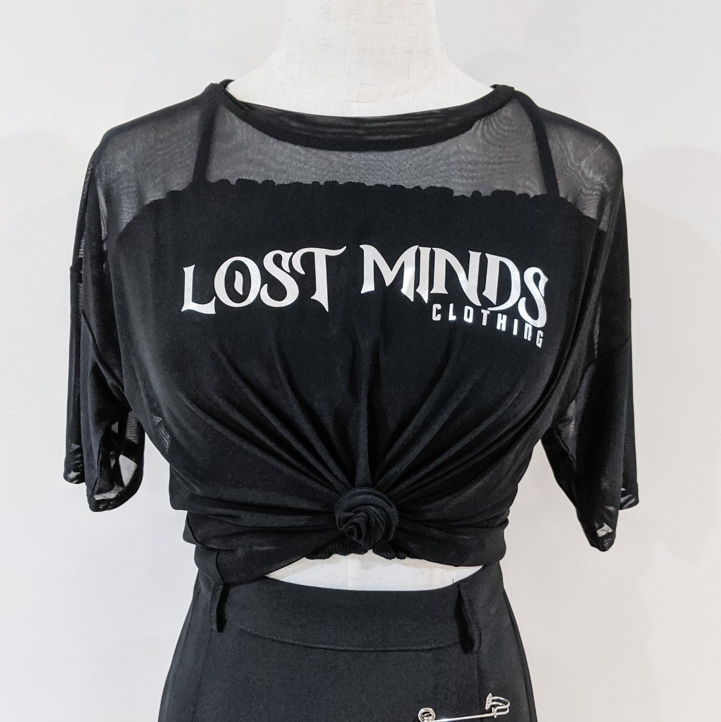 Lost Minds Signature Foil Print Mesh Tee - Lost Minds Clothing