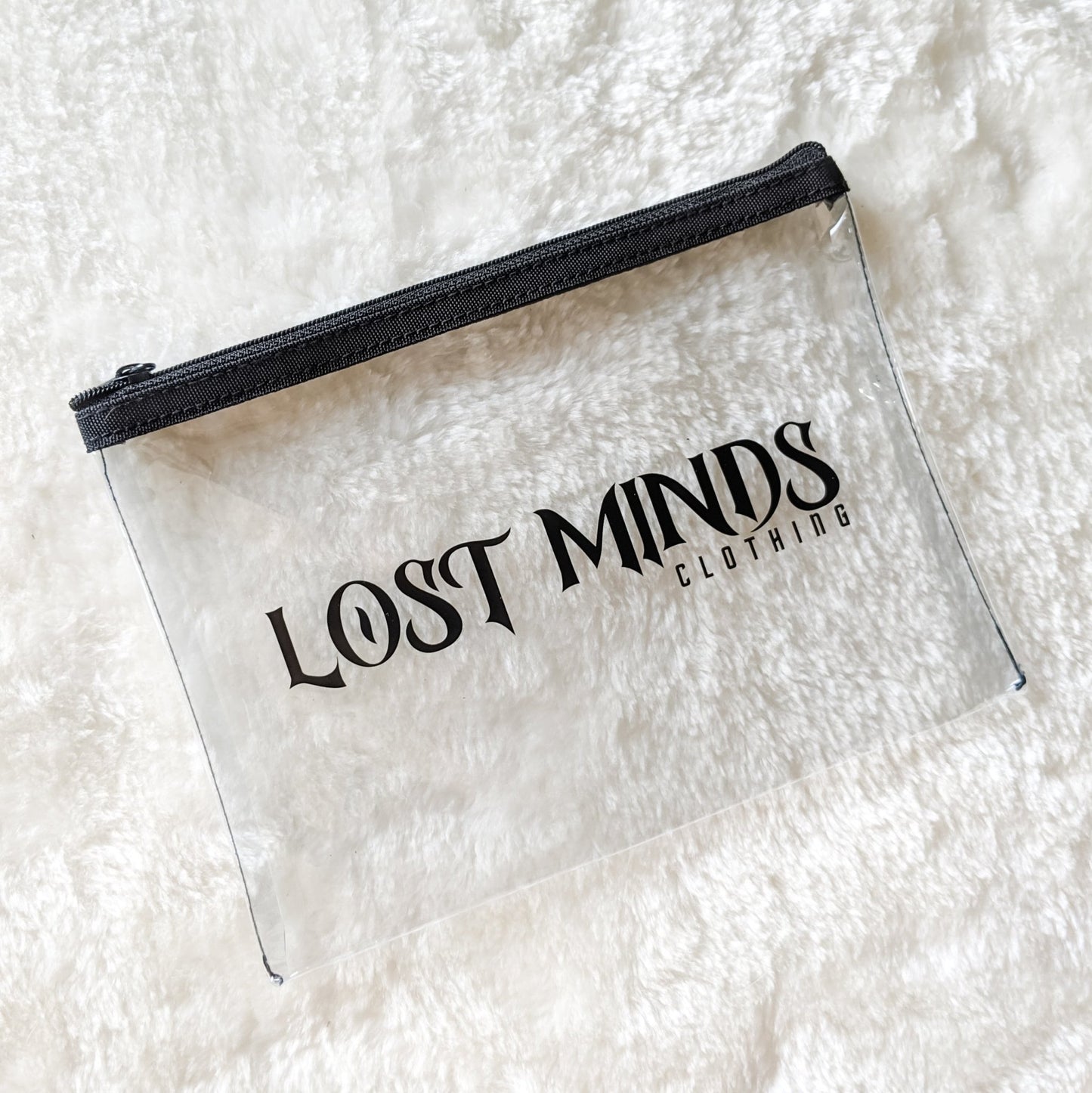 Lost Minds Transparent Zipper Pouch - Lost Minds Clothing