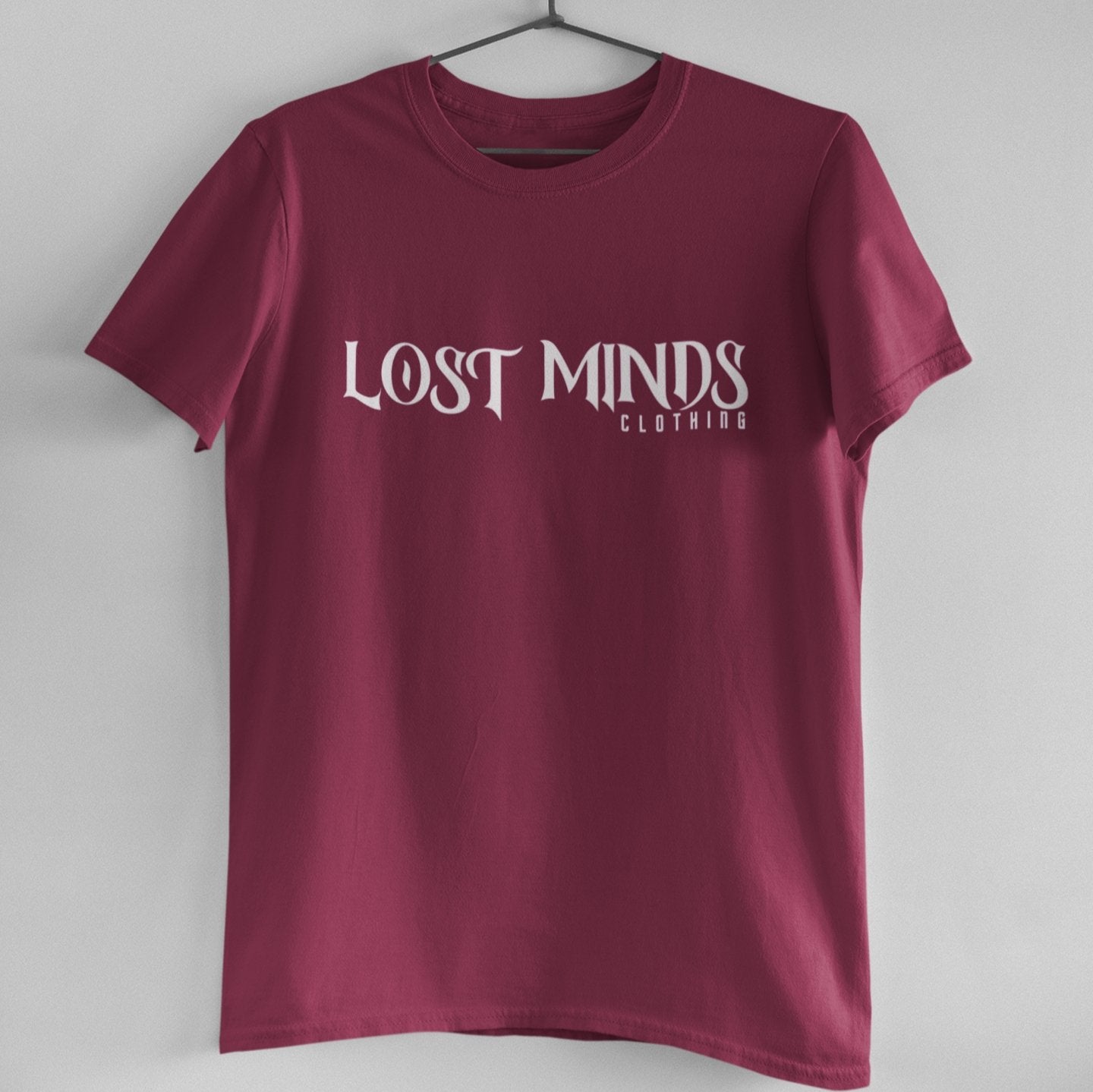 Lost Minds Unisex Tee - Burgundy - Lost Minds Clothing