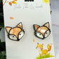 Marble Fox Statement Studs - Lost Minds Clothing