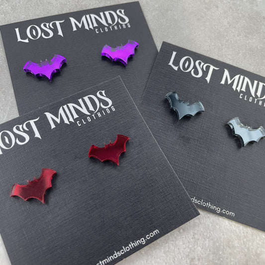 Mirror Bat Essential Studs (3 options available) - Lost Minds Clothing