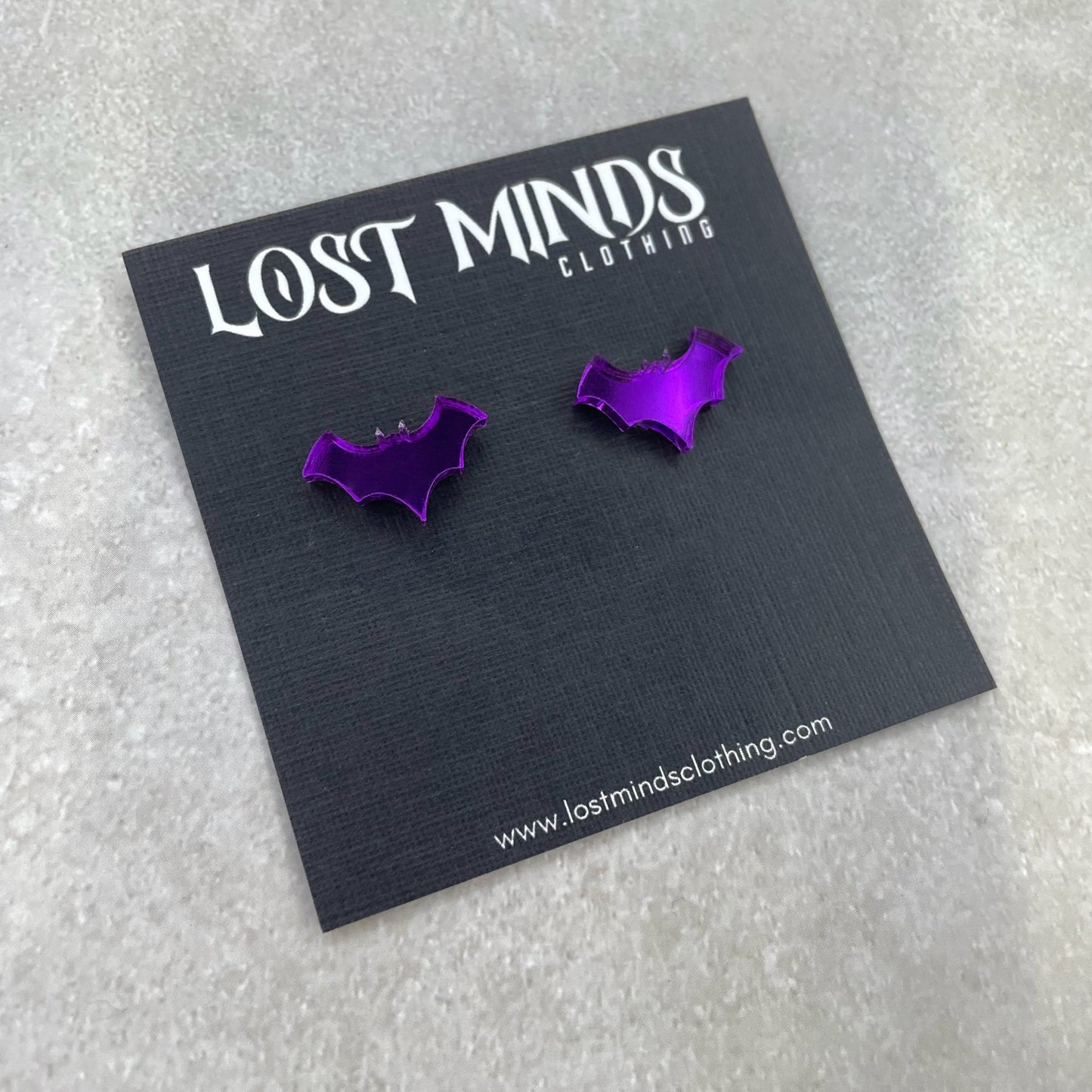 Mirror Bat Essential Studs (3 options available) - Lost Minds Clothing