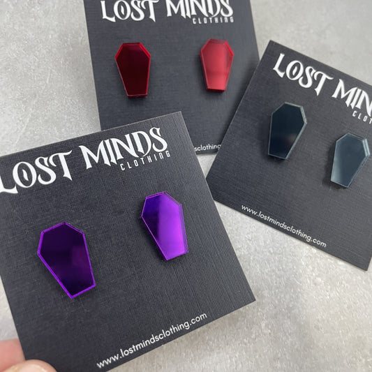 Mirror Coffin Essential Studs (3 options available) - Lost Minds Clothing