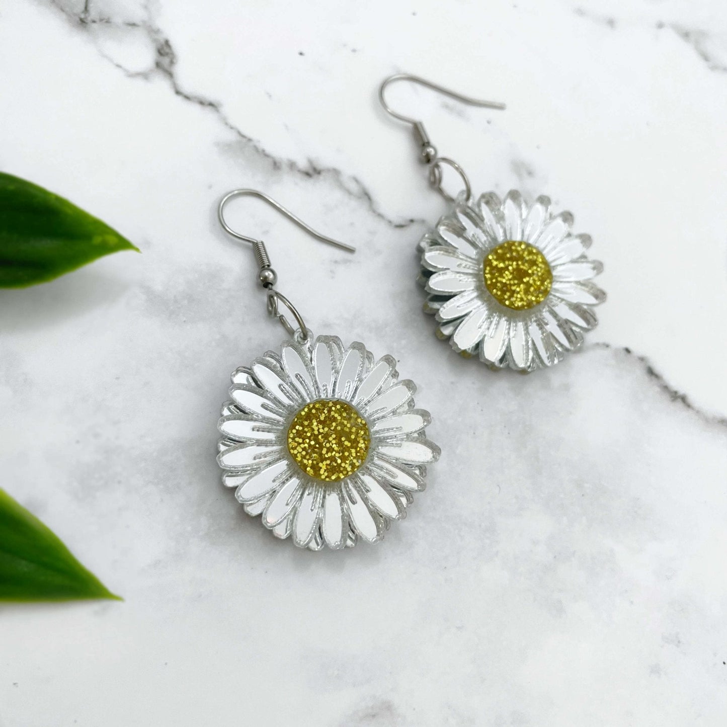 Mirror Daisy Earrings - Lost Minds Clothing