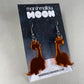 Mirror Dinosaur Earrings (5 colours available) - Lost Minds Clothing